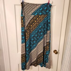 Flowy Multi Pattern Skirt XL